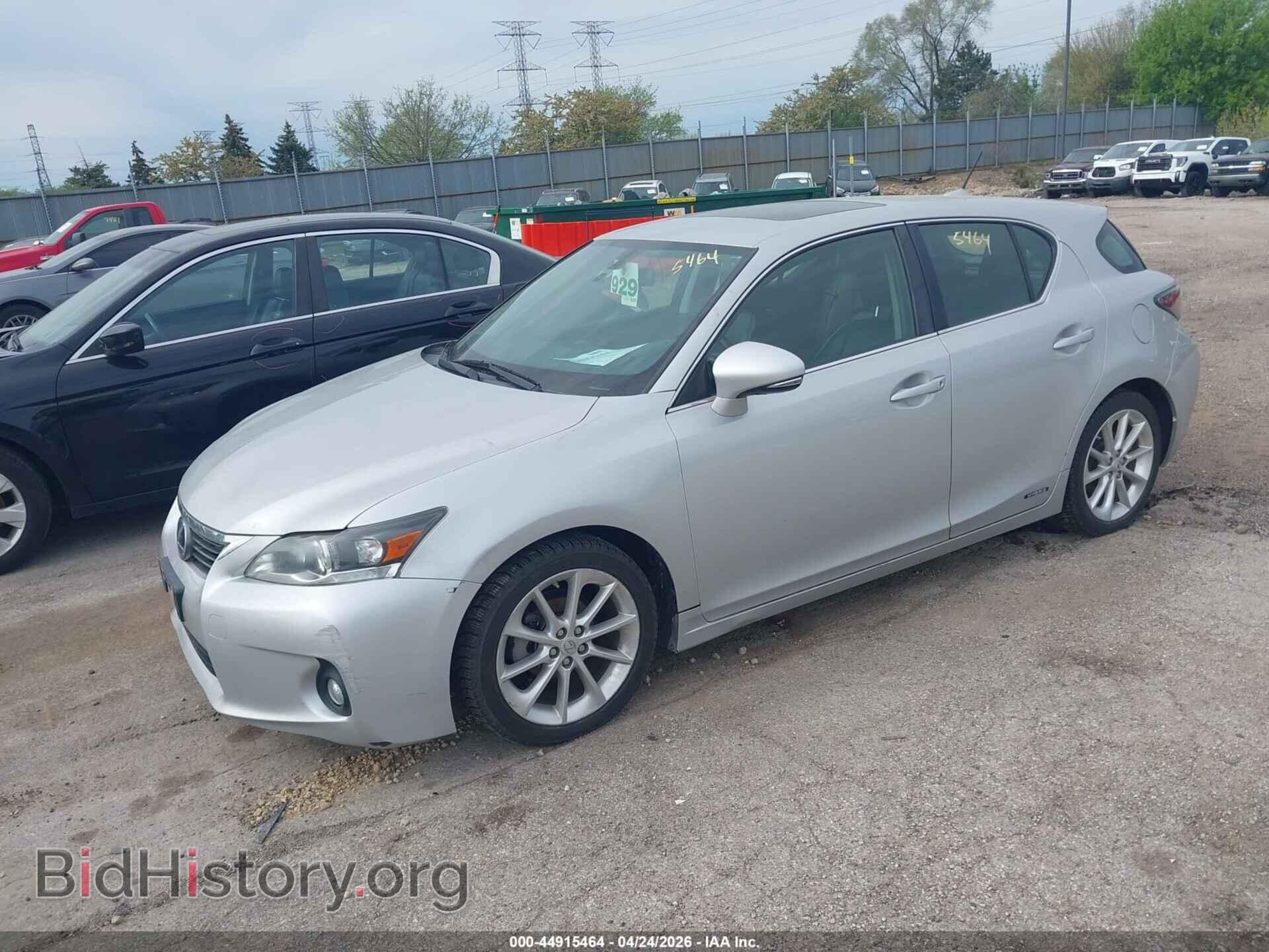 2012 LEXUS CT 200H - VIN: JTHKD5BH2C2067171 - Фото 2