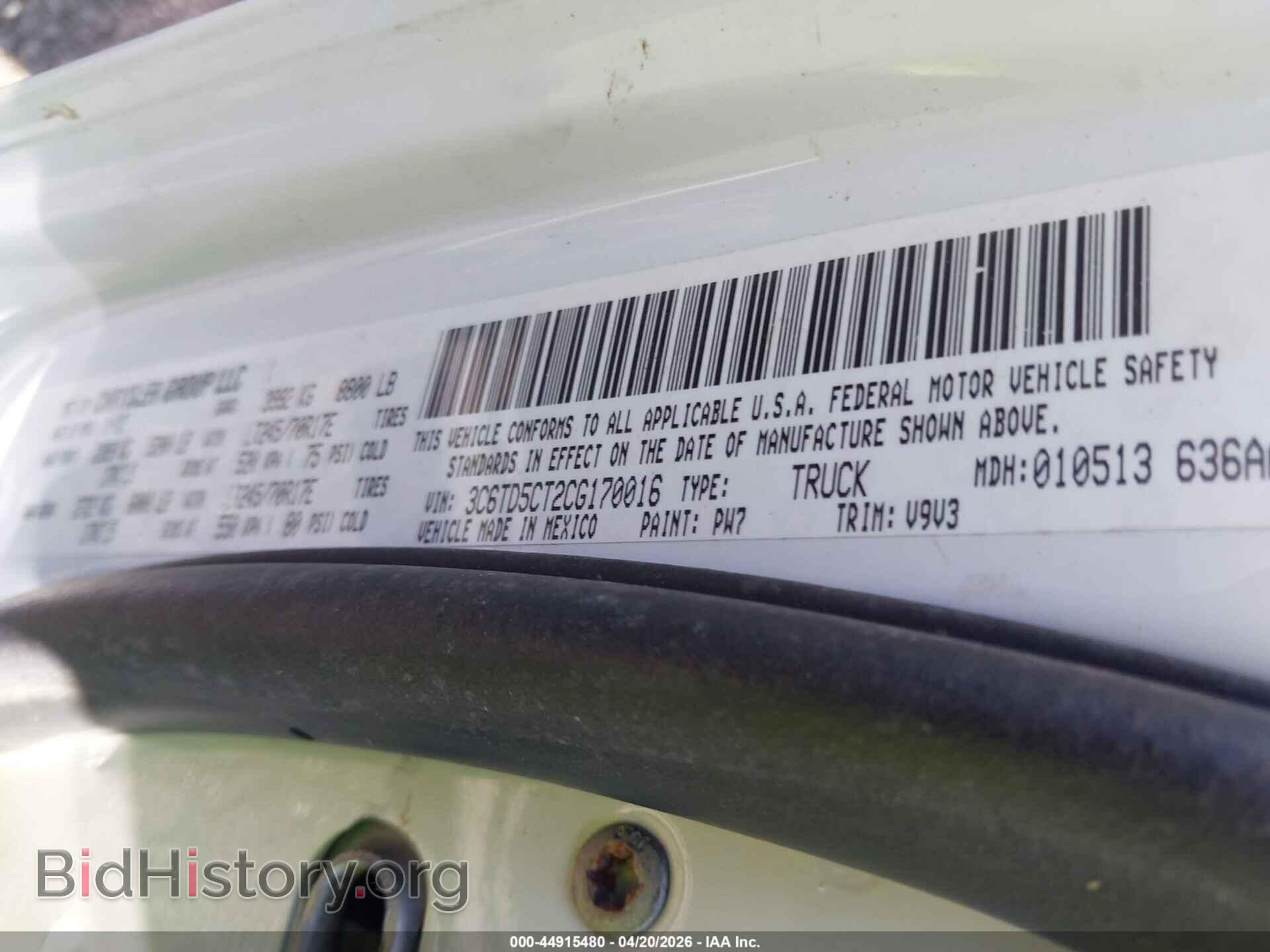 2012 RAM 2500 - VIN: 3C6TD5CT2CG170016 - Фото 9
