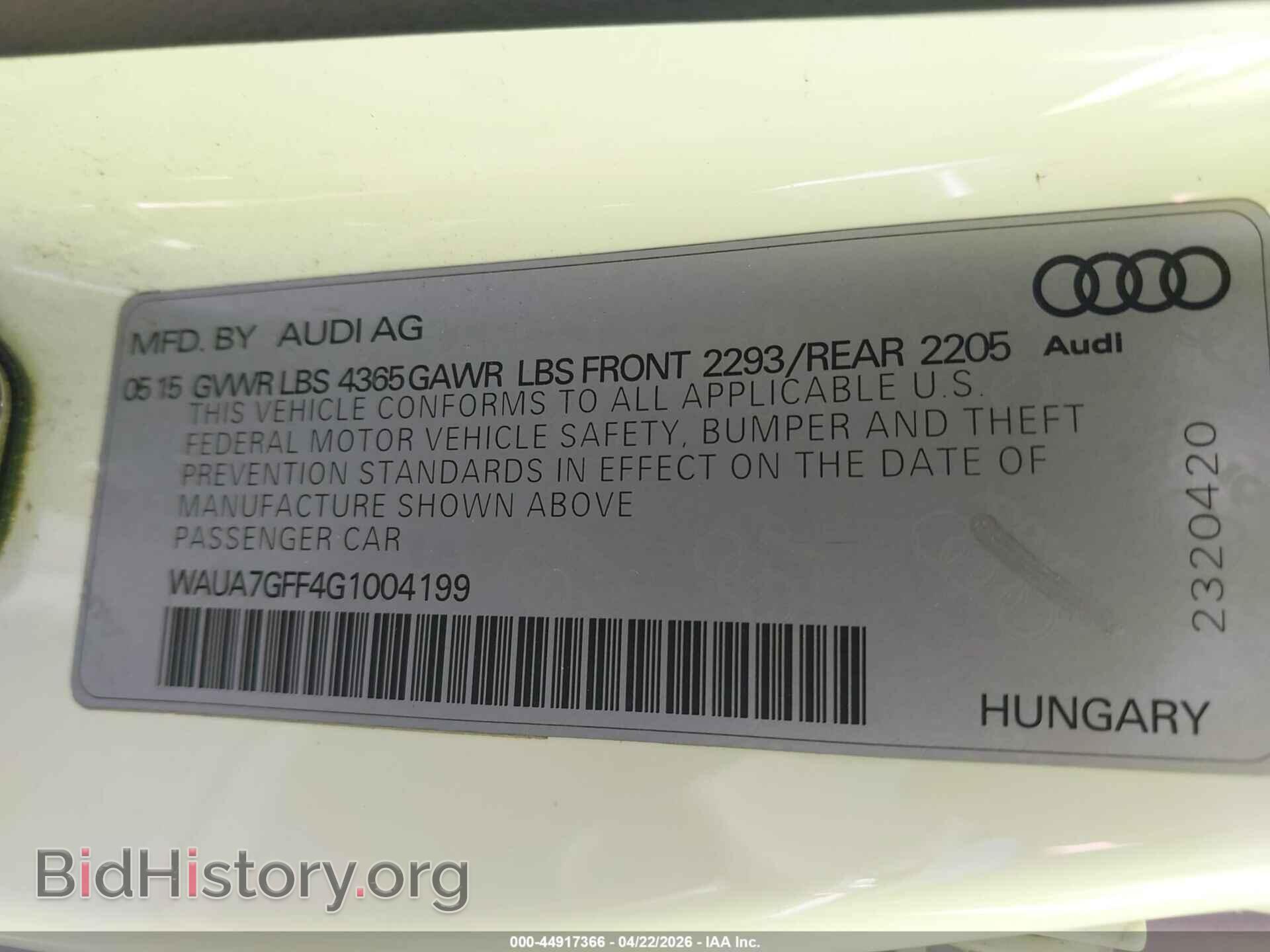 2016 AUDI A3 - VIN: WAUA7GFF4G1004199 - Фото 9