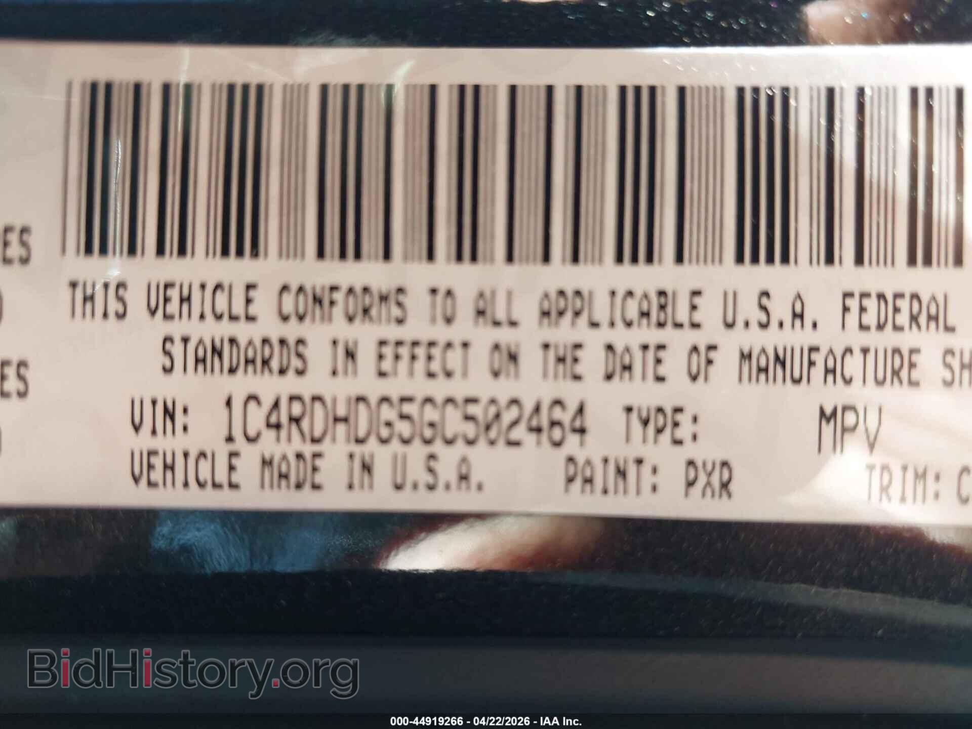 2016 DODGE DURANGO - VIN: 1C4RDHDG5GC502464 - Photo 9