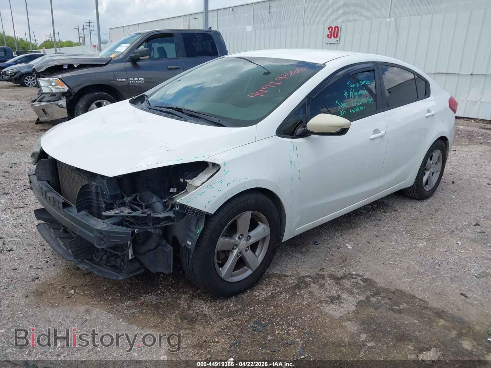 2016 KIA FORTE - VIN: KNAFK4A6XG5606530 - Фото 2