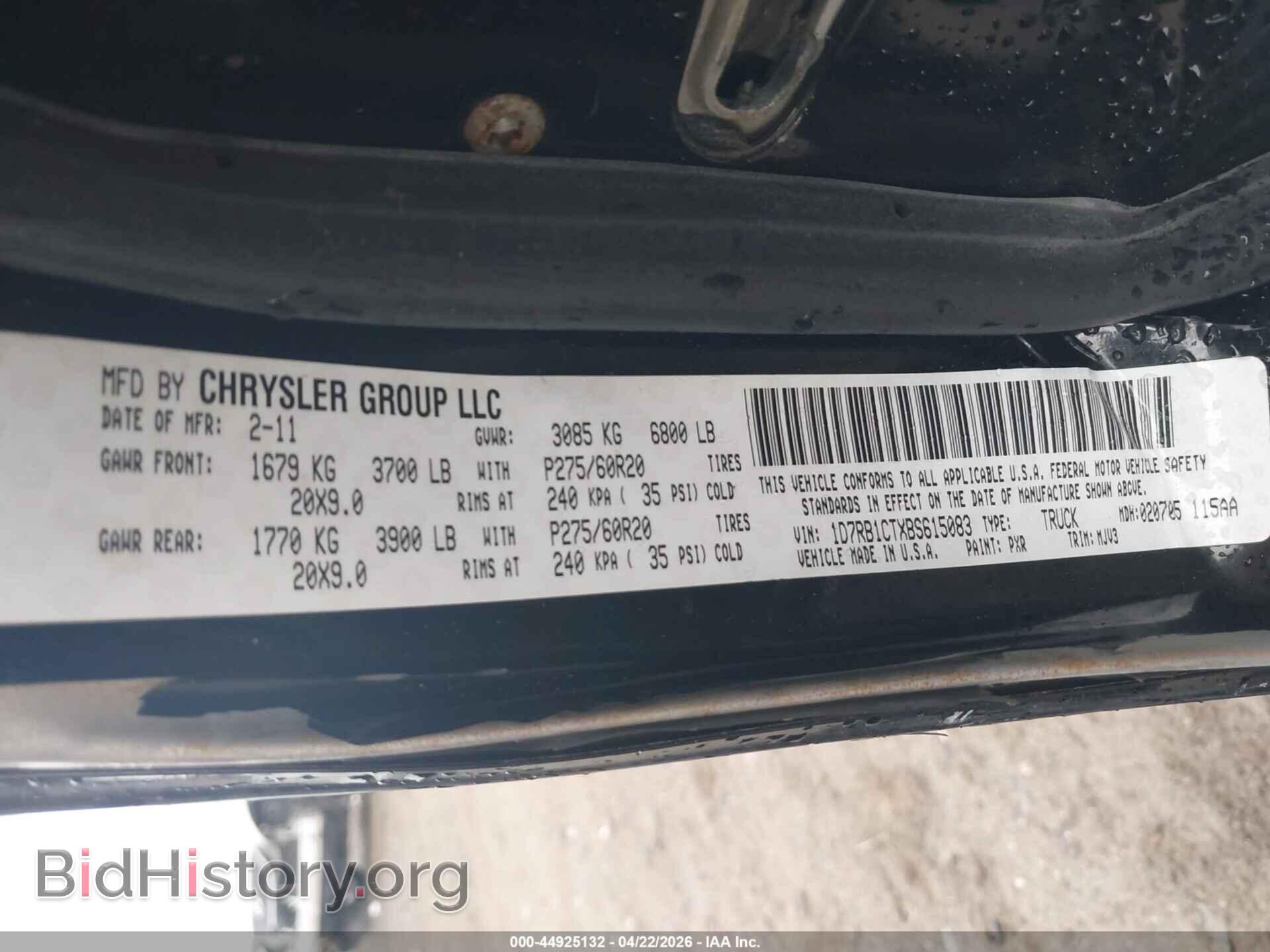 2011 RAM RAM 1500 - VIN: 1D7RB1CTXBS615083 - Photo 9