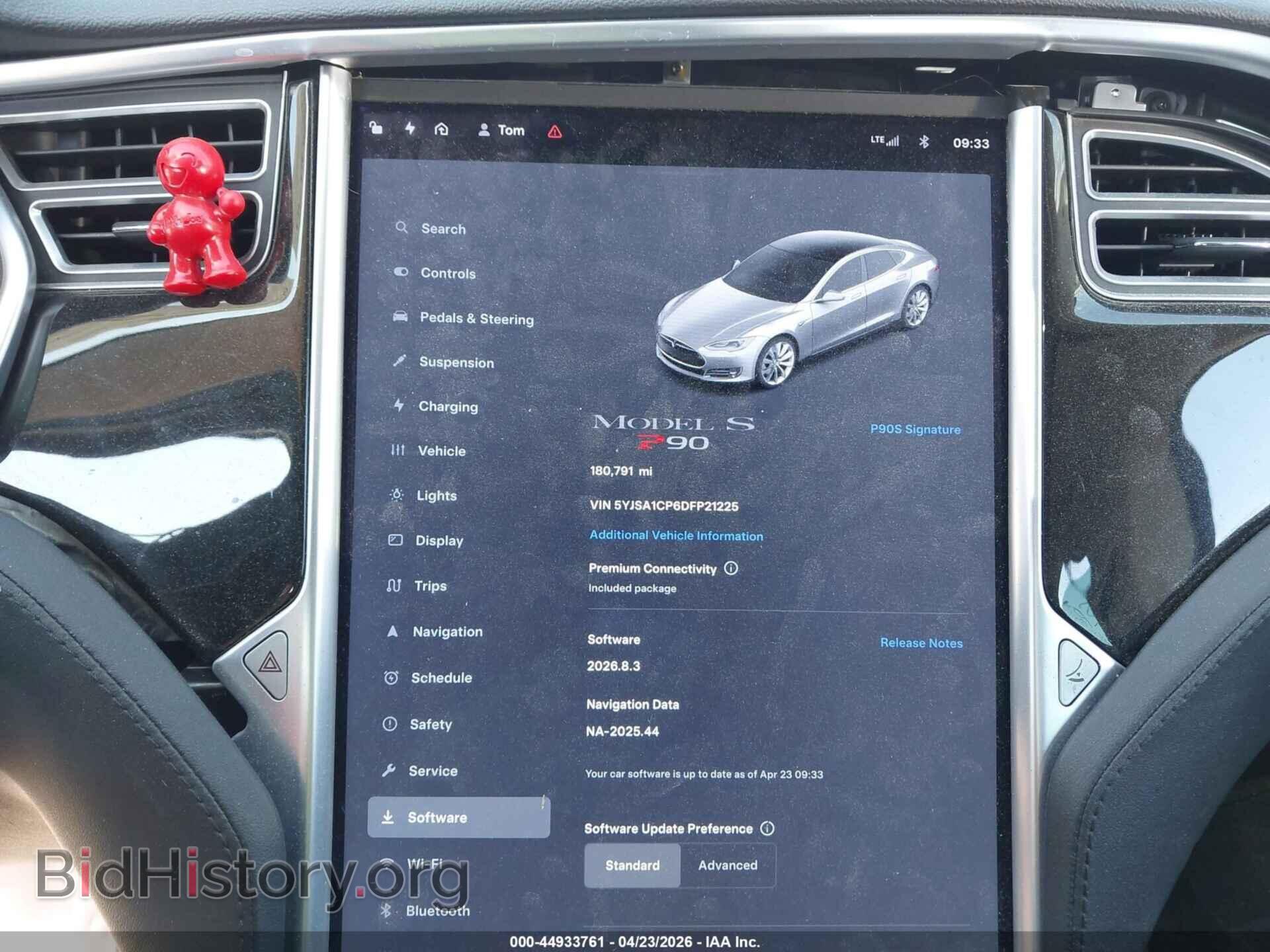 2013 TESLA MODEL S - VIN: 5YJSA1CP6DFP21225 - Фото 7