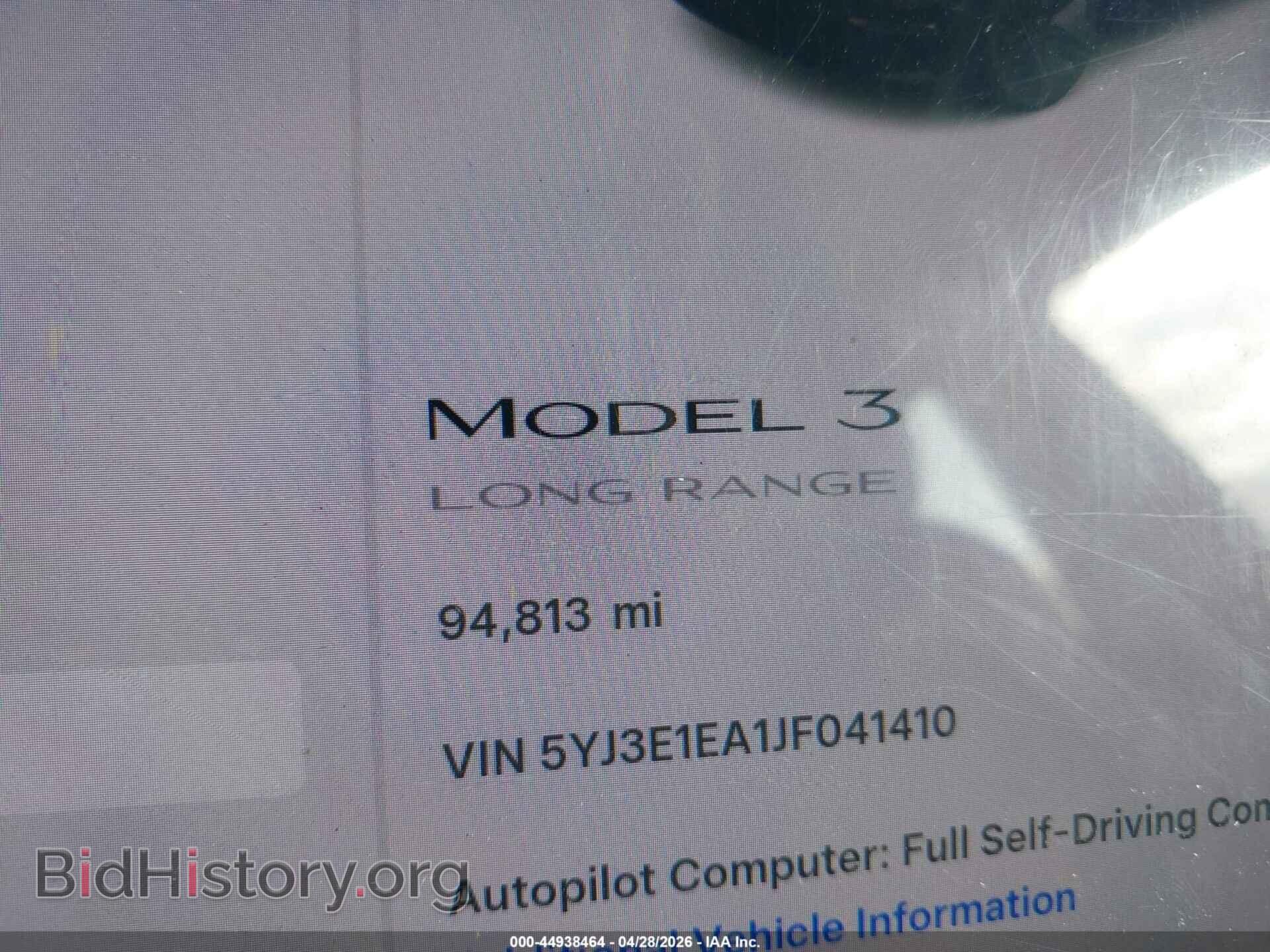 2018 TESLA MODEL 3 - VIN: 5YJ3E1EA1JF041410 - Фото 16