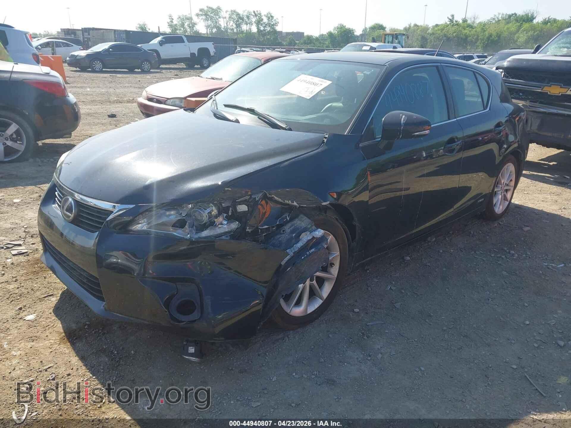 2012 LEXUS CT 200H - VIN: JTHKD5BH3C2112053 - Фото 2