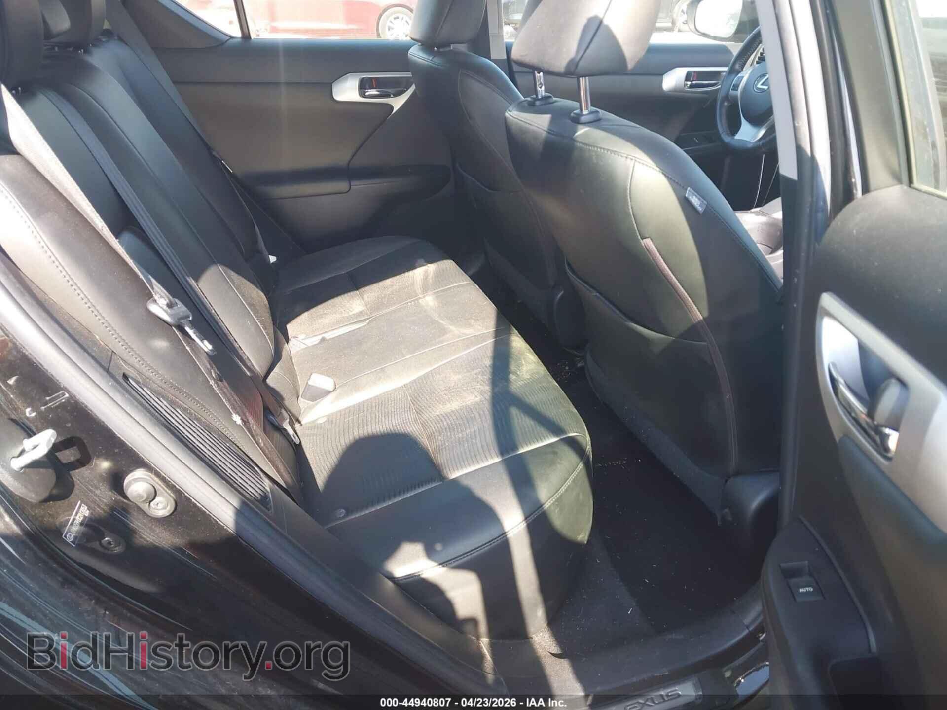 2012 LEXUS CT 200H - VIN: JTHKD5BH3C2112053 - Фото 8