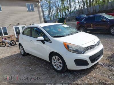 2013 Kia RIO LX, white — VIN KNADM5A38D6248153, IAAI