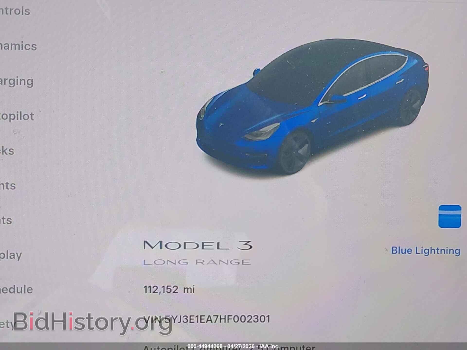2017 TESLA MODEL 3 - VIN: 5YJ3E1EA7HF002301 - Photo 15