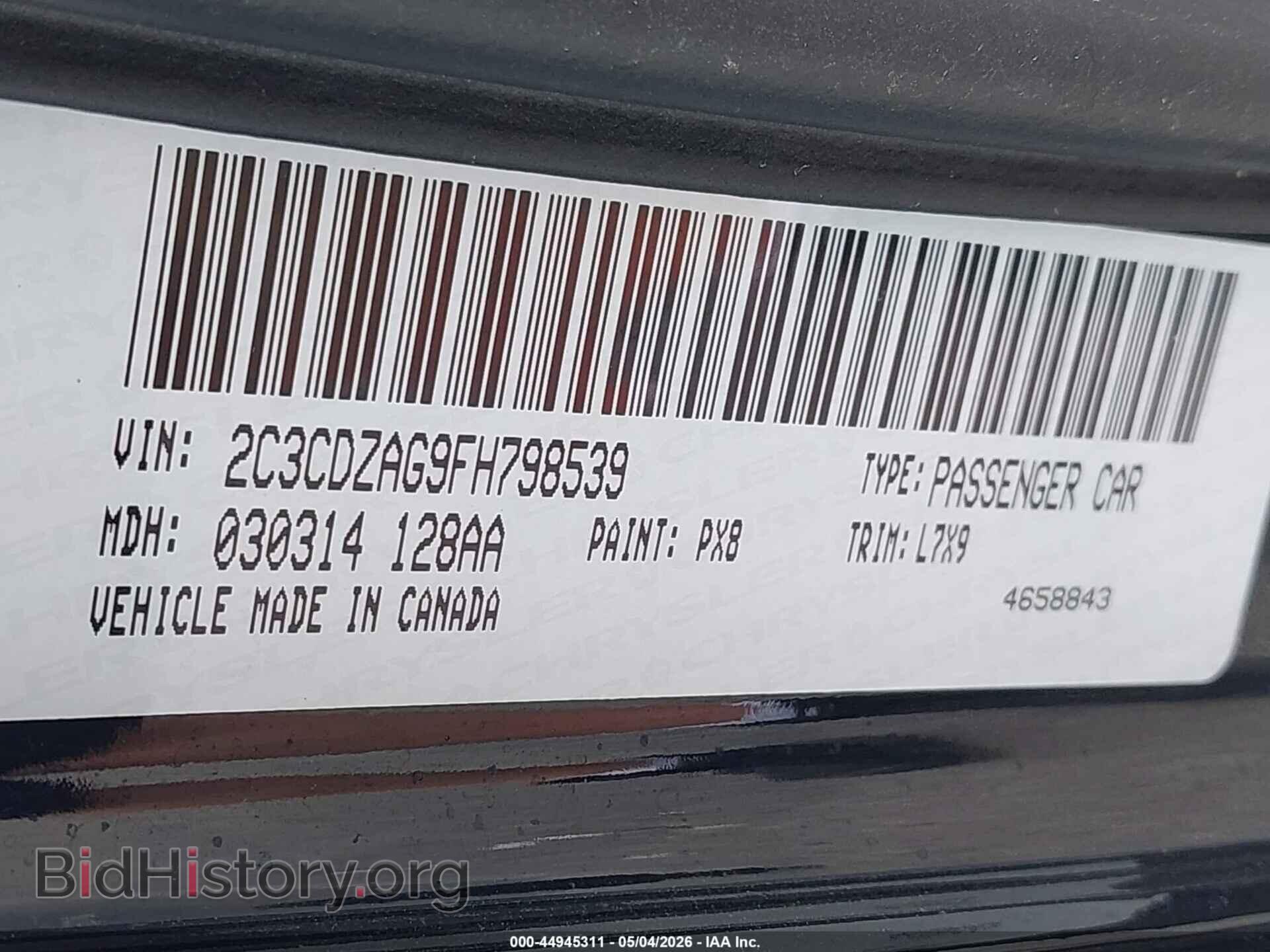 2015 DODGE CHALLENGER - VIN: 2C3CDZAG9FH798539 - Фото 9