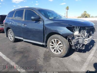 2013 Nissan PATHFINDER SV, blue — VIN 5N1AR2MN9DC642406, IAAI