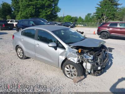2017 Kia RIO LX, silver — VIN KNADM4A36H6062370, IAAI
