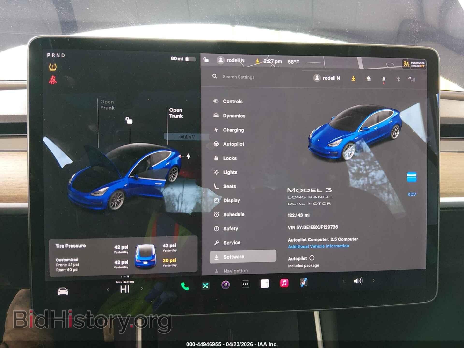 2018 TESLA MODEL 3 - VIN: 5YJ3E1EBXJF129736 - Photo 7