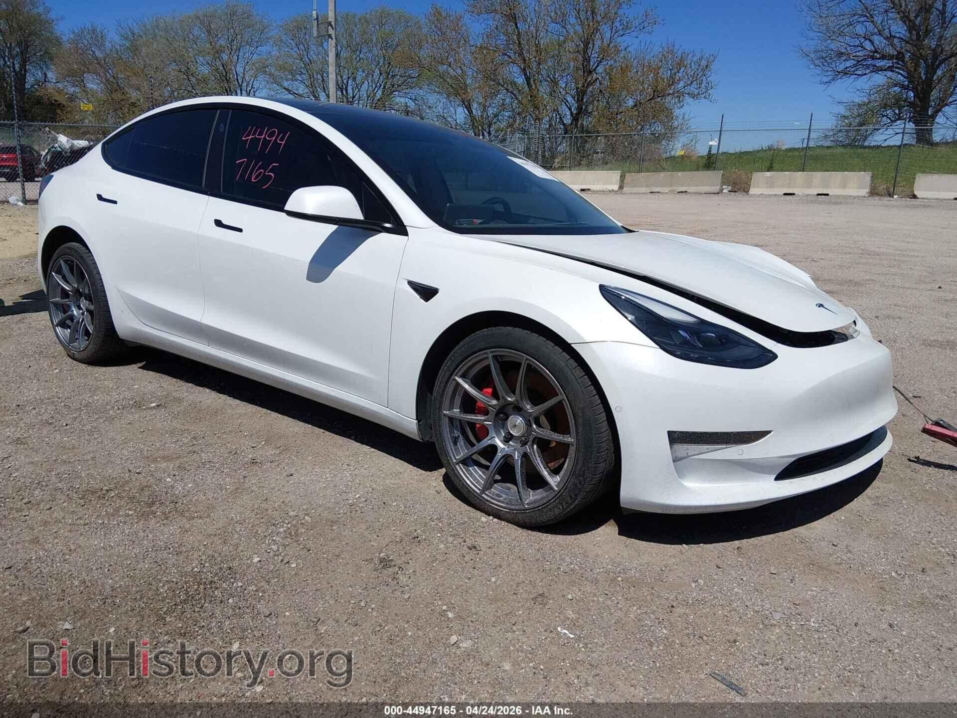 Photo 5YJ3E1EC1MF065406 - TESLA MODEL 3 2021
