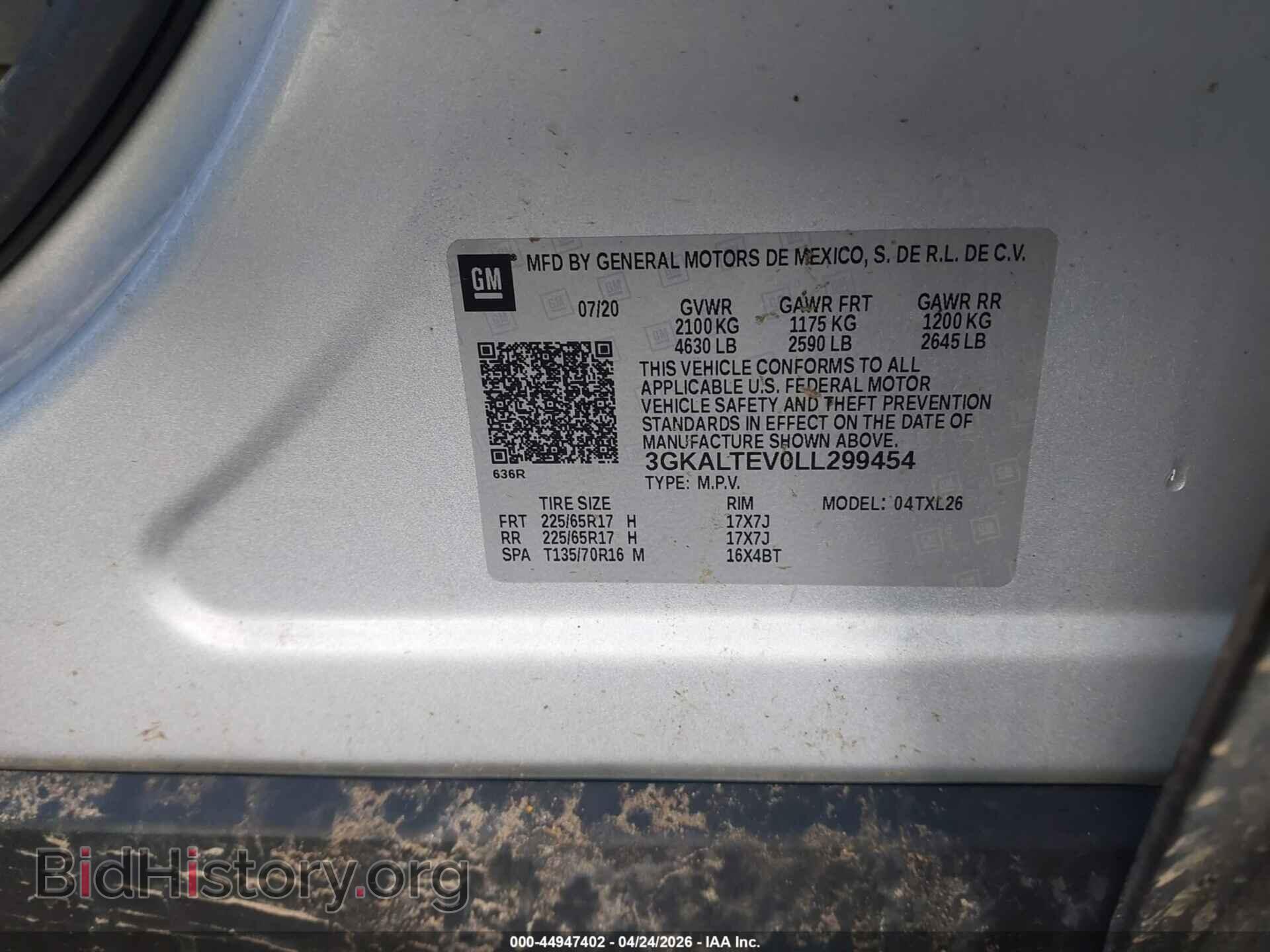 2020 GMC TERRAIN - VIN: 3GKALTEV0LL299454 - Фото 9