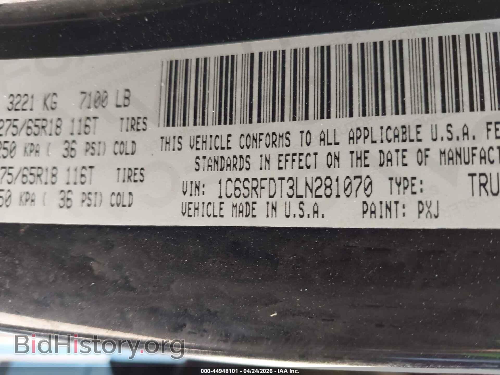 2020 RAM 1500 - VIN: 1C6SRFDT3LN281070 - Фото 9