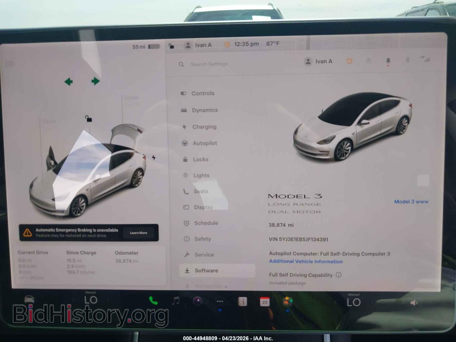 2018 TESLA MODEL 3 - VIN: 5YJ3E1EB5JF134391 - Фото 7