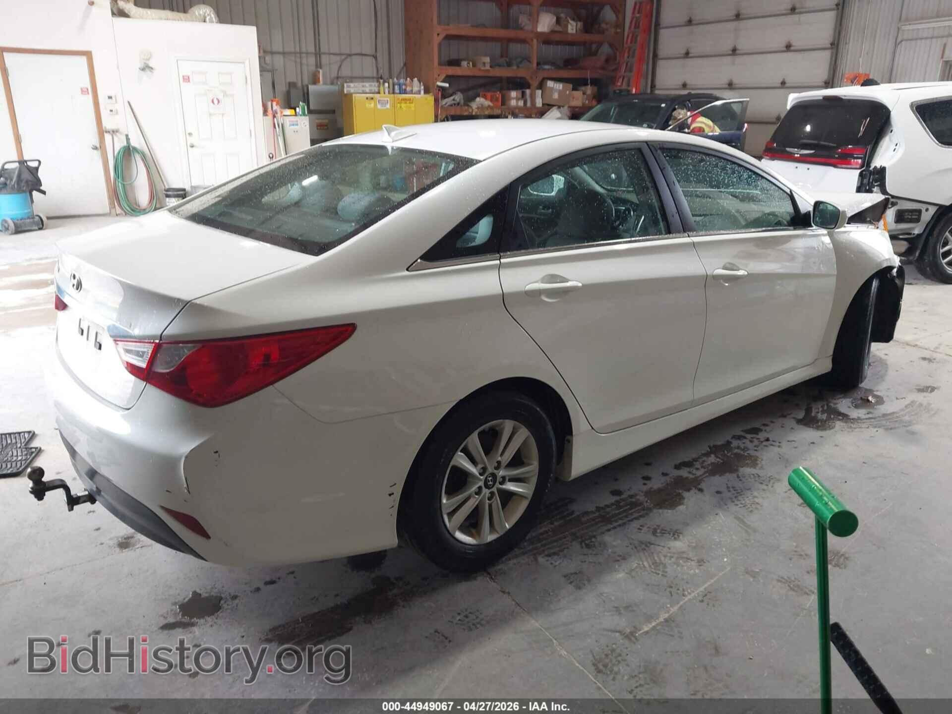 2014 HYUNDAI SONATA - VIN: 5NPEB4AC0EH844193 - Фото 4