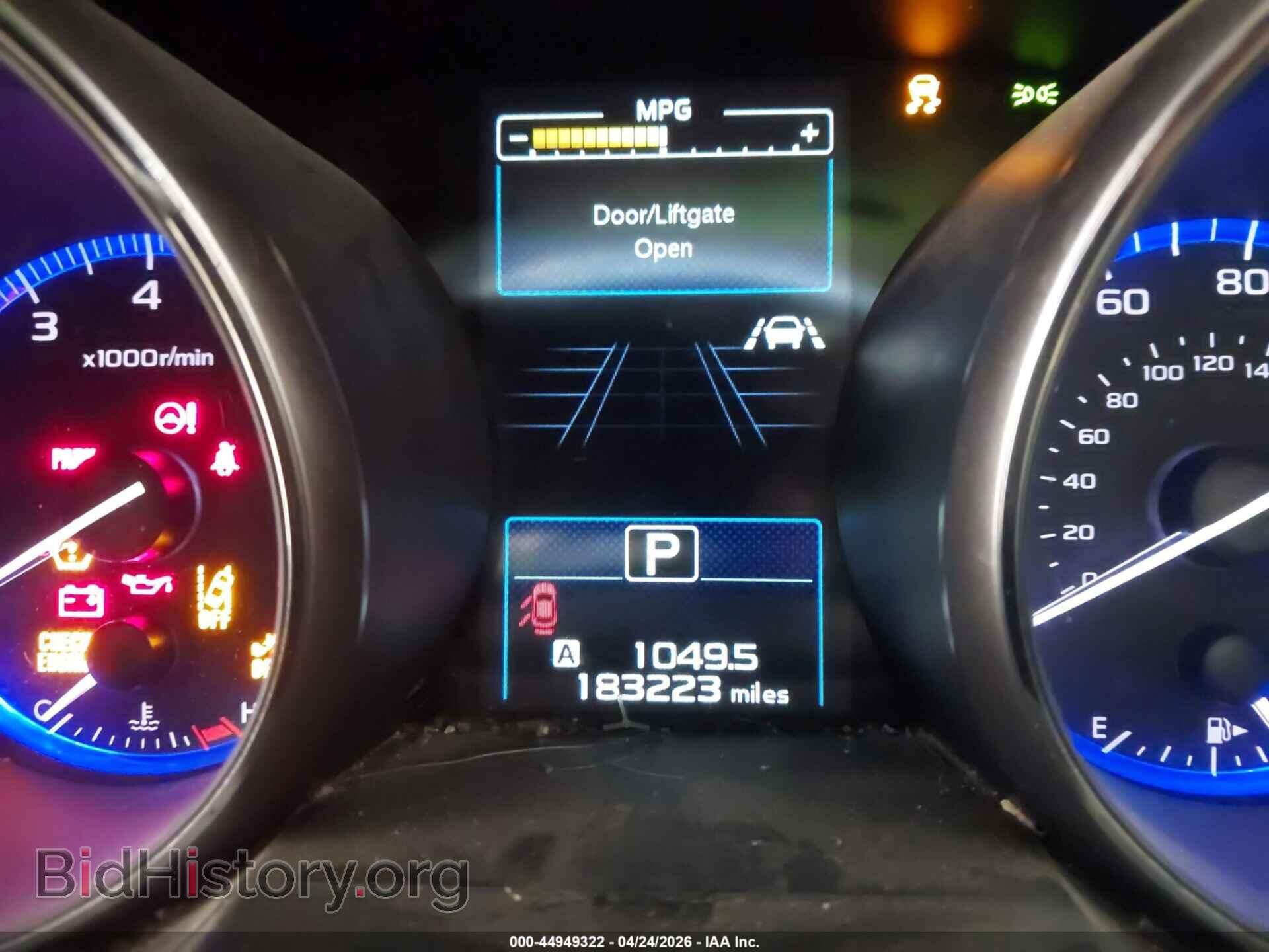 2019 SUBARU OUTBACK - VIN: 4S4BSABC2K3373473 - Photo 15