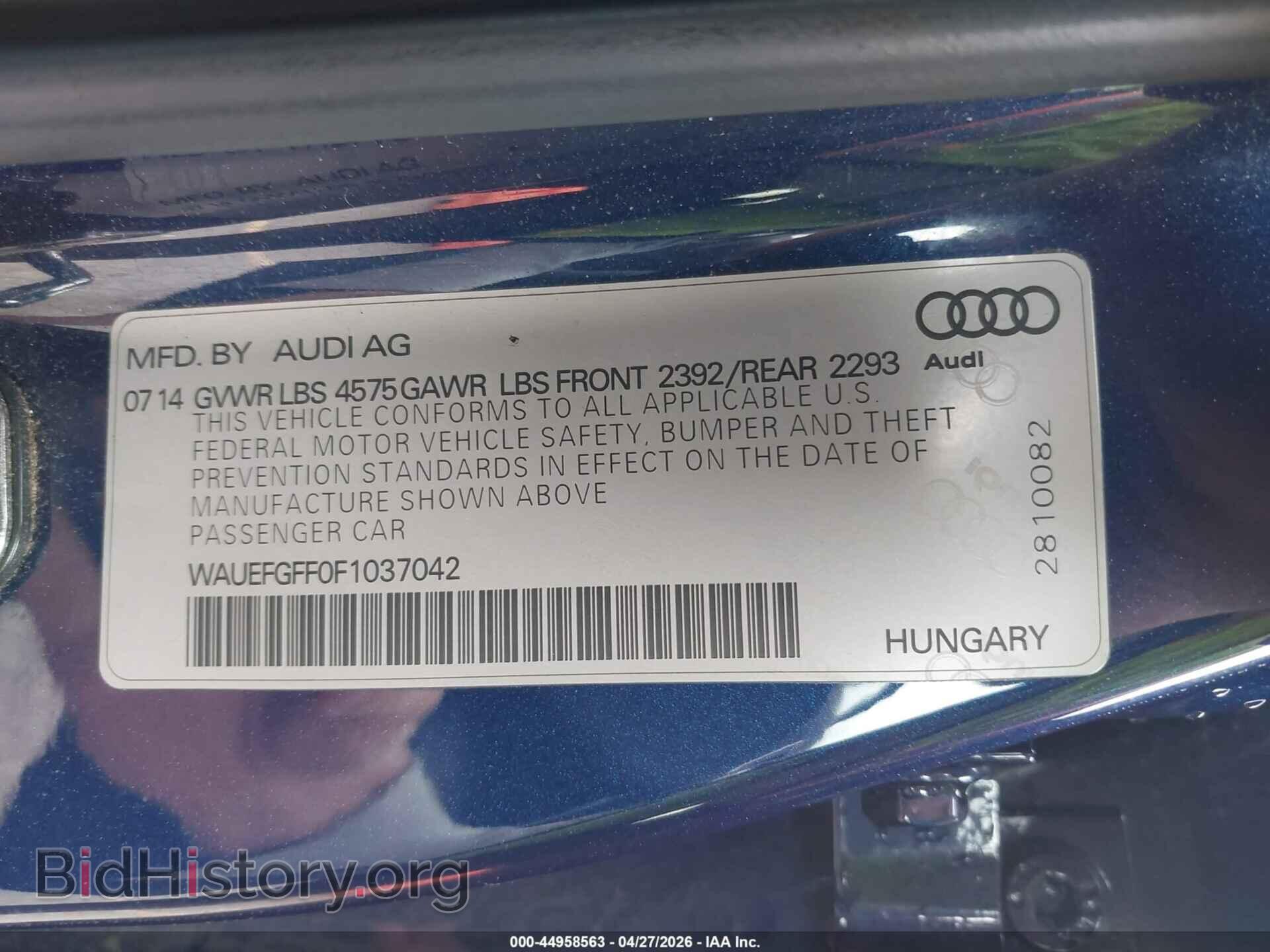 2015 AUDI A3 - VIN: WAUEFGFF0F1037042 - Photo 9