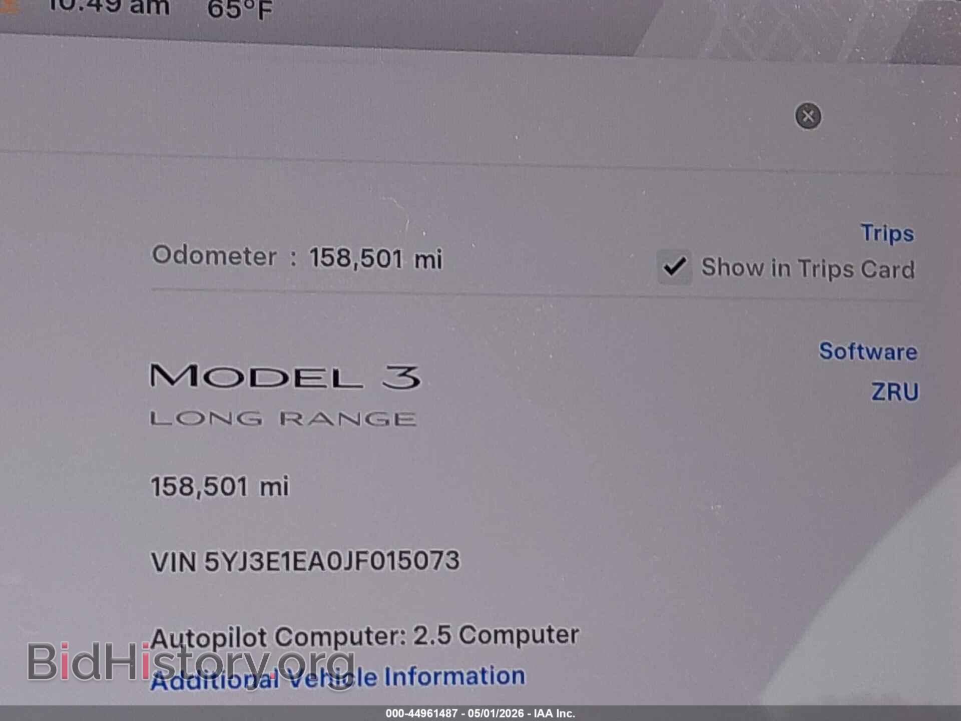 2018 TESLA MODEL 3 - VIN: 5YJ3E1EA0JF015073 - Photo 14
