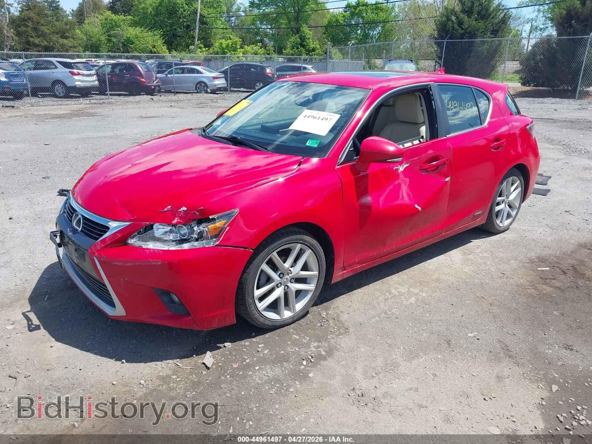 2014 LEXUS CT 200H - VIN: JTHKD5BH2E2174966 - Фото 2