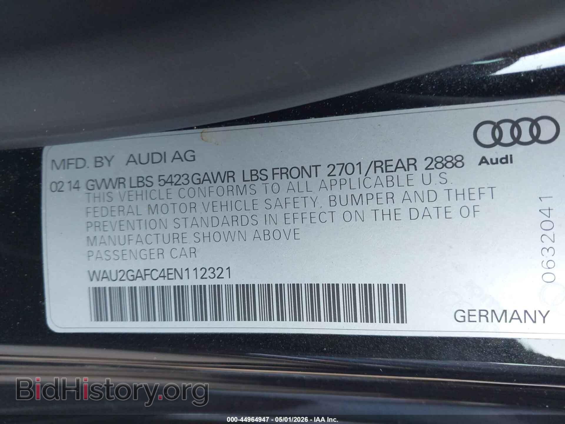 2014 AUDI A7 - VIN: WAU2GAFC4EN112321 - Photo 9