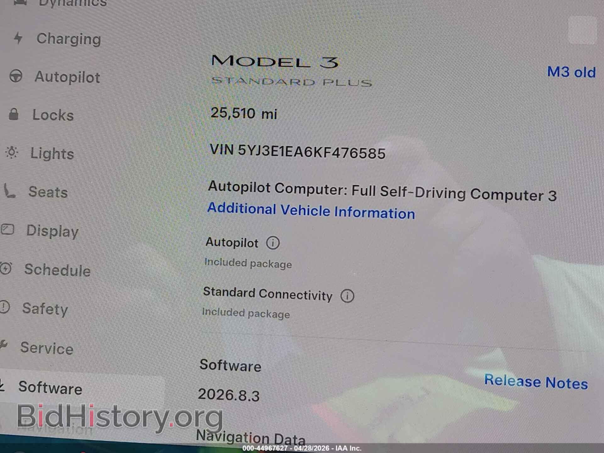 2019 TESLA MODEL 3 - VIN: 5YJ3E1EA6KF476585 - Фото 16
