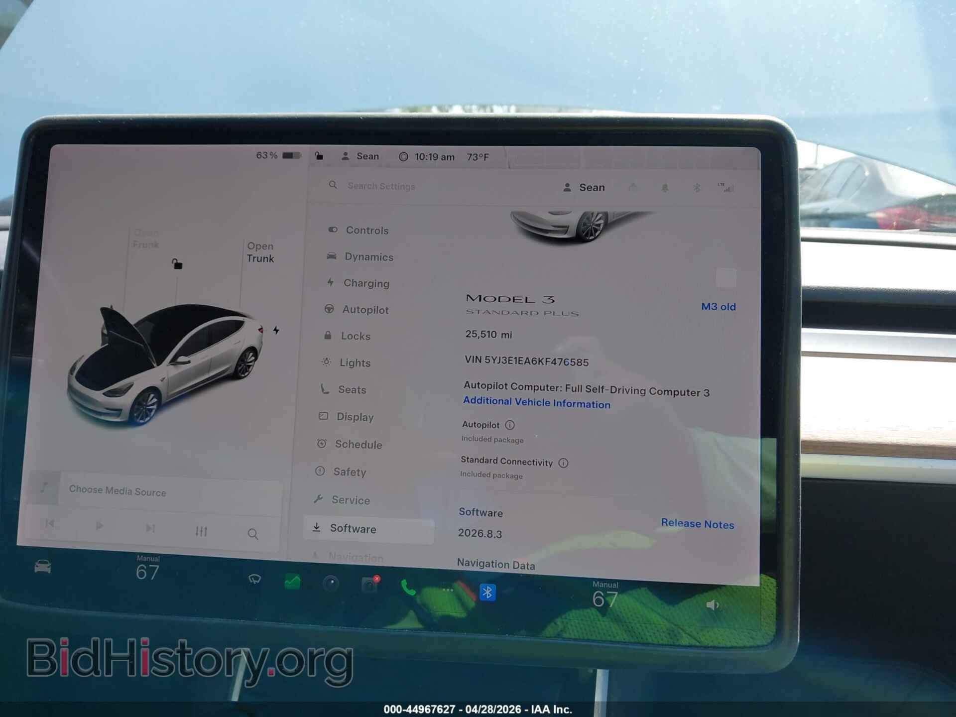 2019 TESLA MODEL 3 - VIN: 5YJ3E1EA6KF476585 - Фото 19
