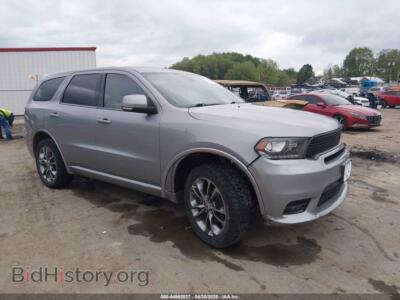 2019 Dodge DURANGO GT Plus AWD, gray — VIN 1C4RDJDG7KC744012, IAAI