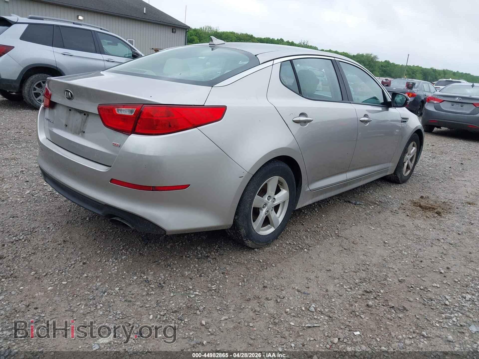 2015 KIA OPTIMA - VIN: KNAGM4A76F5547692 - Фото 4