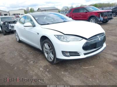 2014 Tesla MODEL S P85, white — VIN 5YJSA1H15EFP49393, IAAI