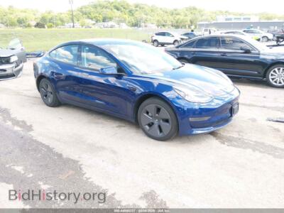 2022 Tesla MODEL 3 Long Range Dual Motor All-Wheel Drive, синий — VIN 5YJ3E1EB2NF208047, IAAI