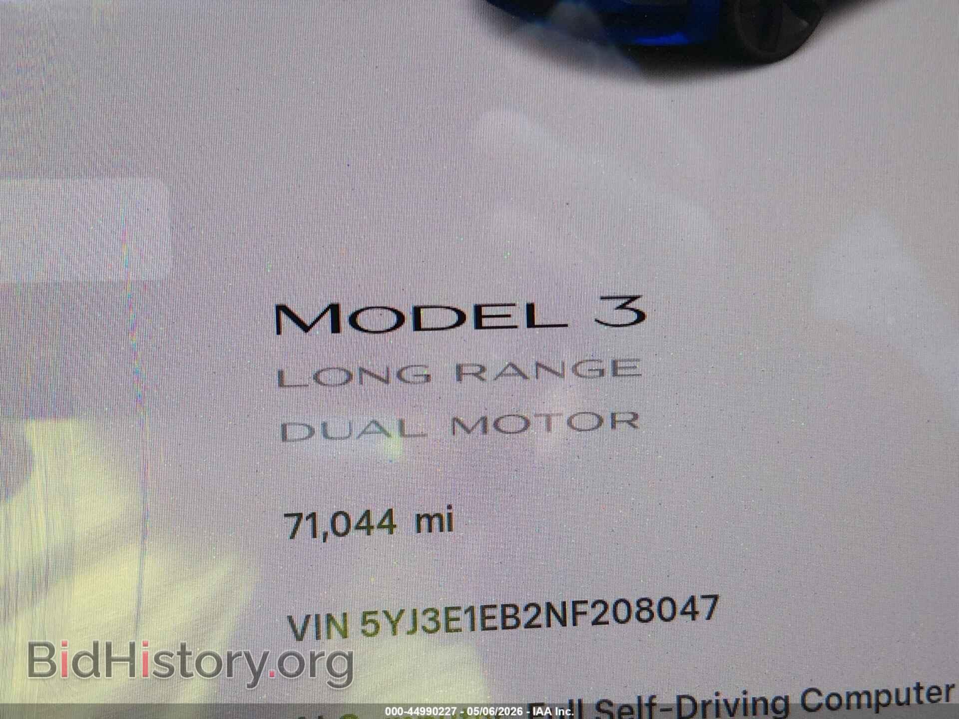2022 TESLA MODEL 3 - VIN: 5YJ3E1EB2NF208047 - Фото 15