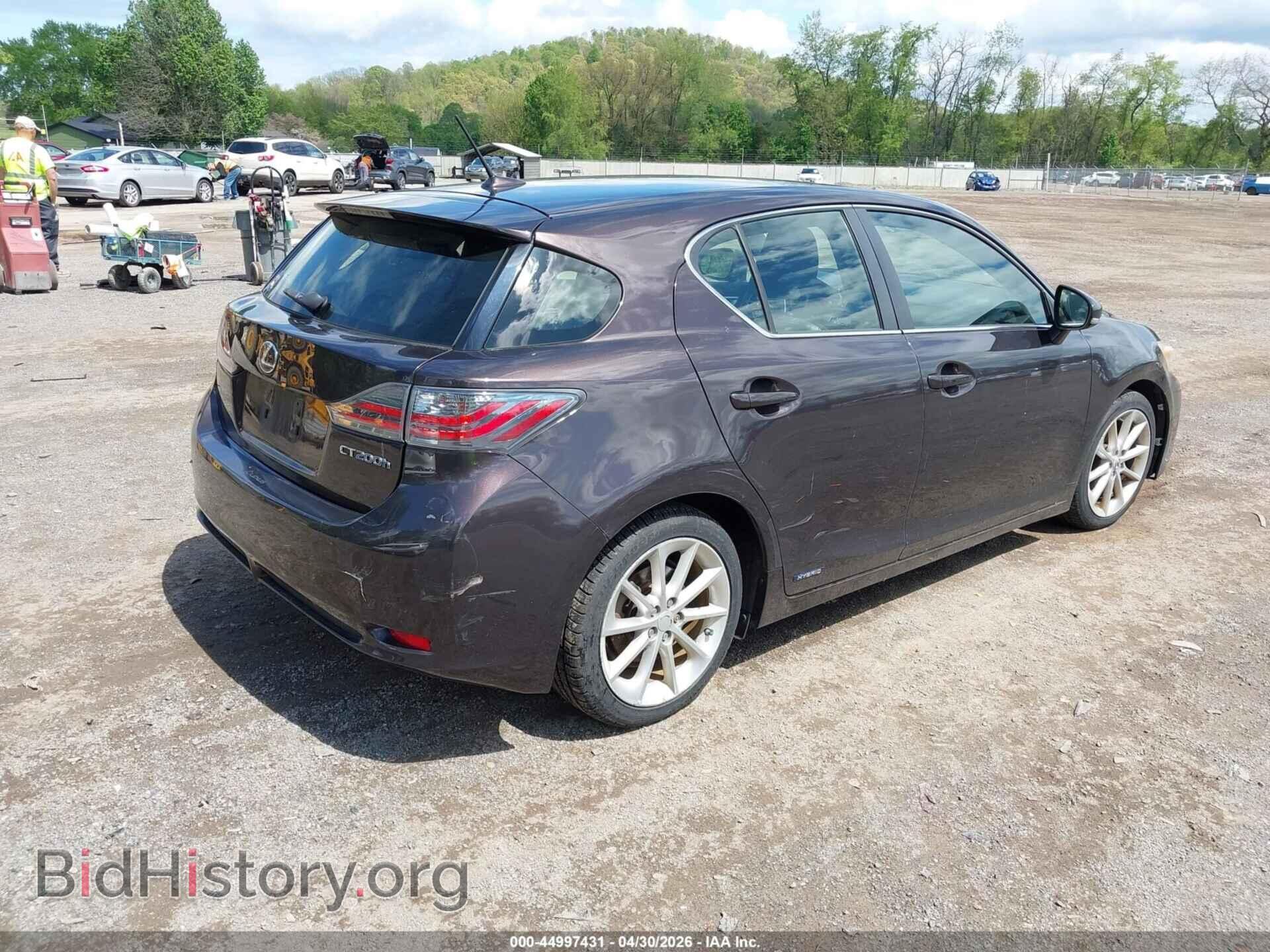 2012 LEXUS CT 200H - VIN: JTHKD5BH3C2112716 - Фото 4