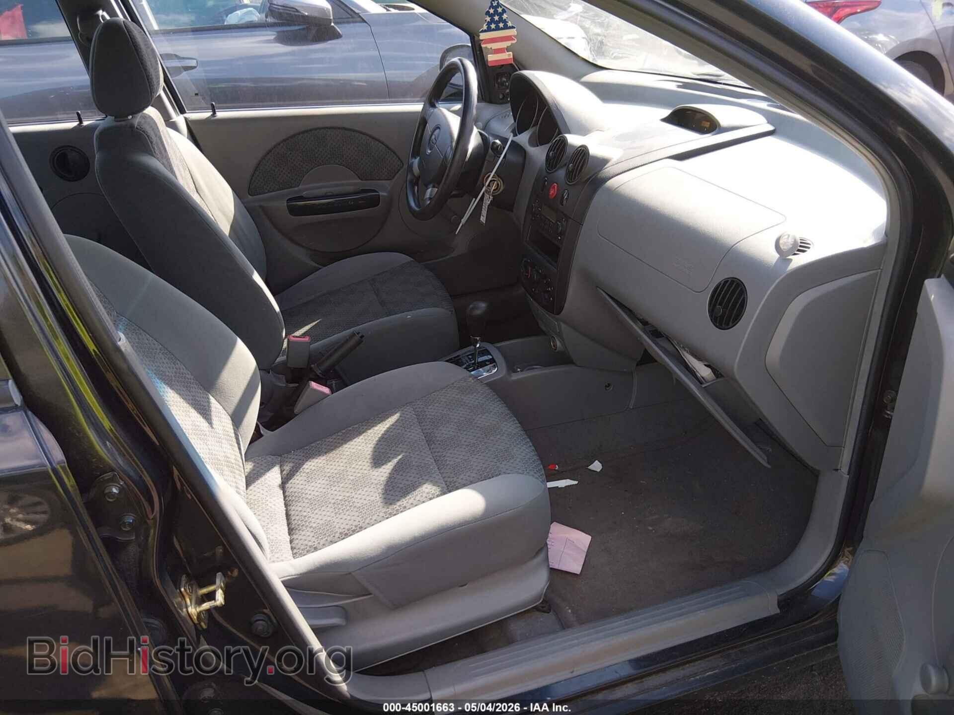2005 CHEVROLET AVEO - VIN: KL1TD62625B314404 - Фото 5