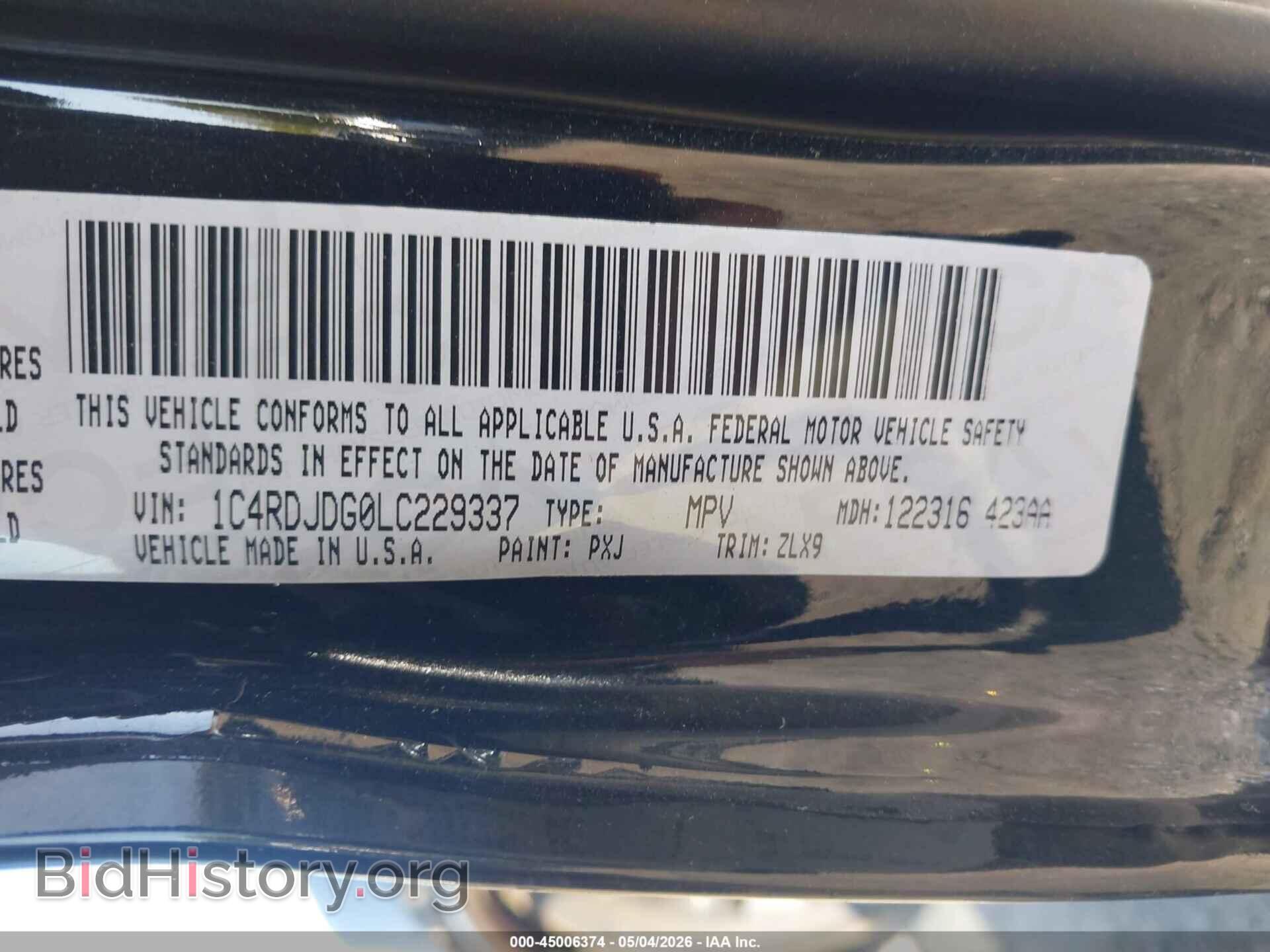 2020 DODGE DURANGO - VIN: 1C4RDJDG0LC229337 - Фото 9