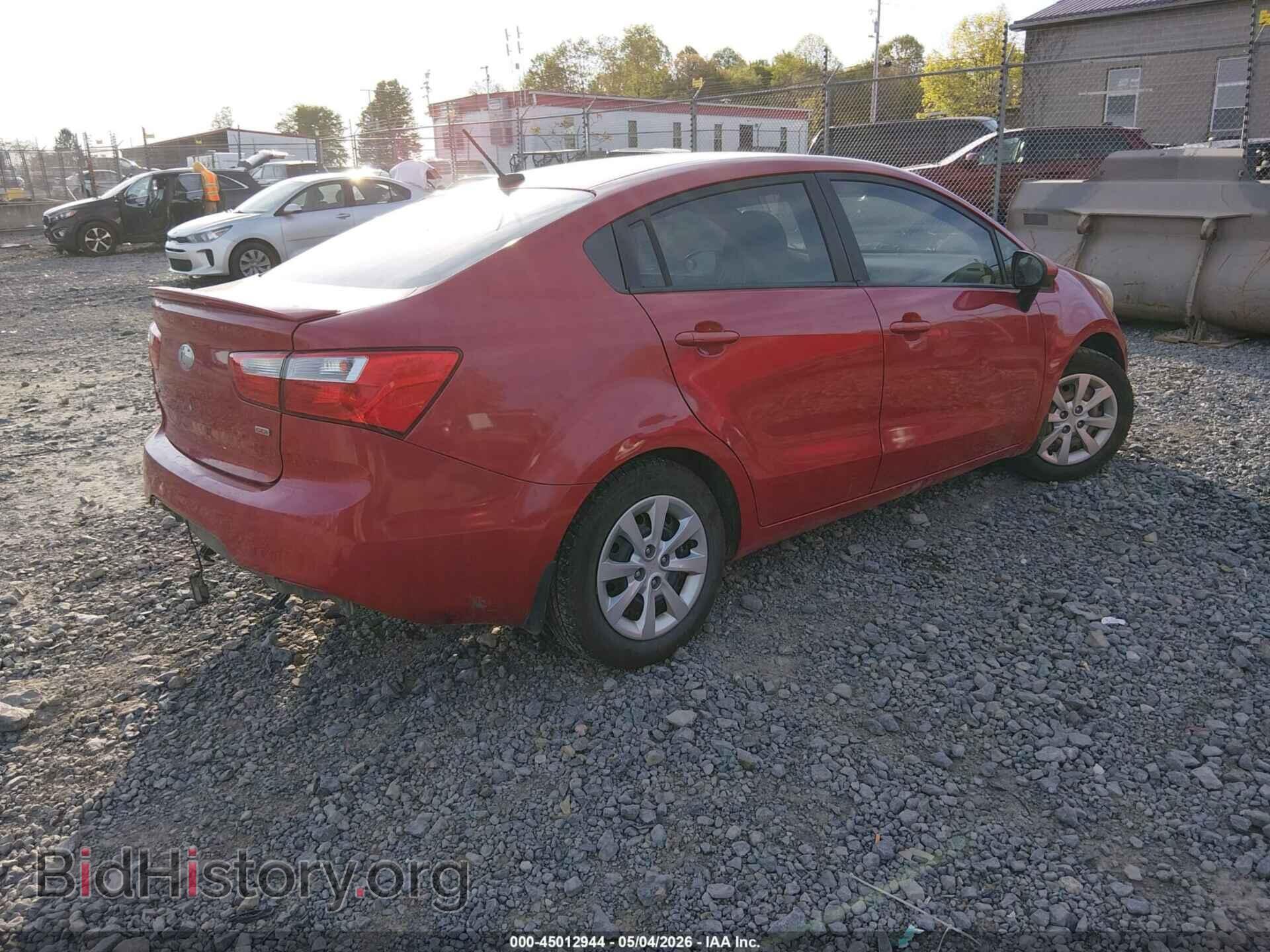 2013 KIA RIO - VIN: KNADM4A34D6215452 - Фото 4