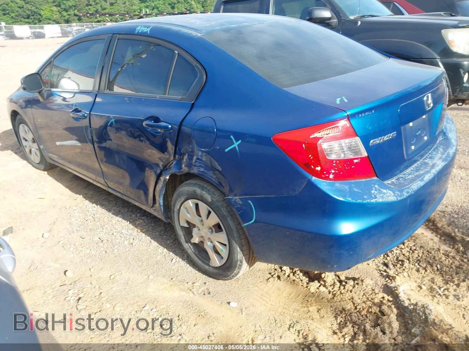 2012 HONDA CIVIC - VIN: 19XFB2F51CE362899 - Фото 3