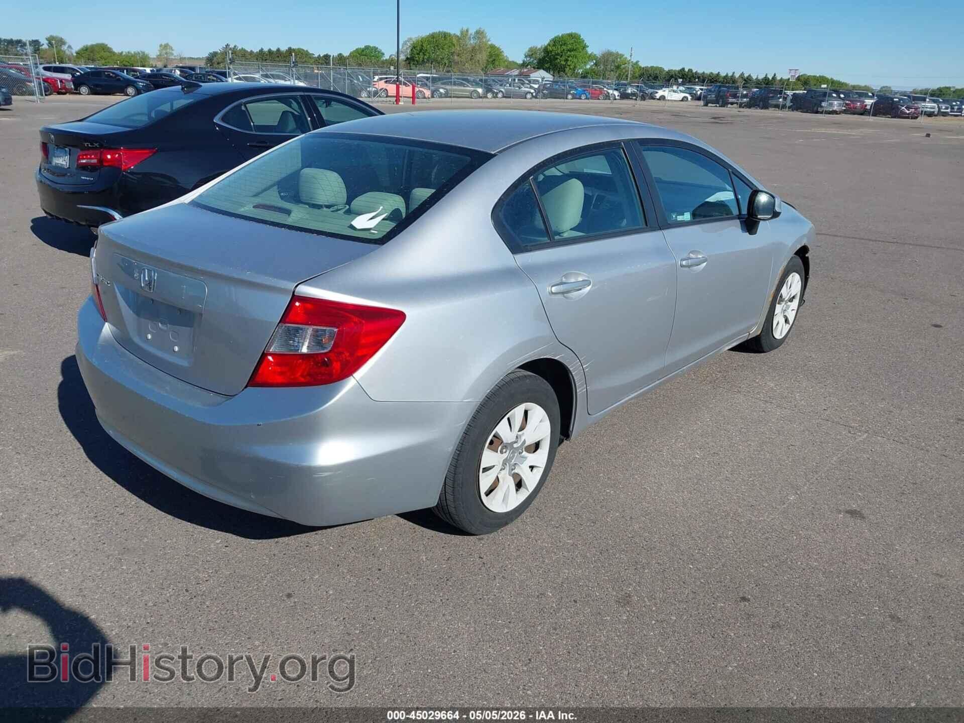 2012 HONDA CIVIC - VIN: 19XFB2F53CE105940 - Фото 4