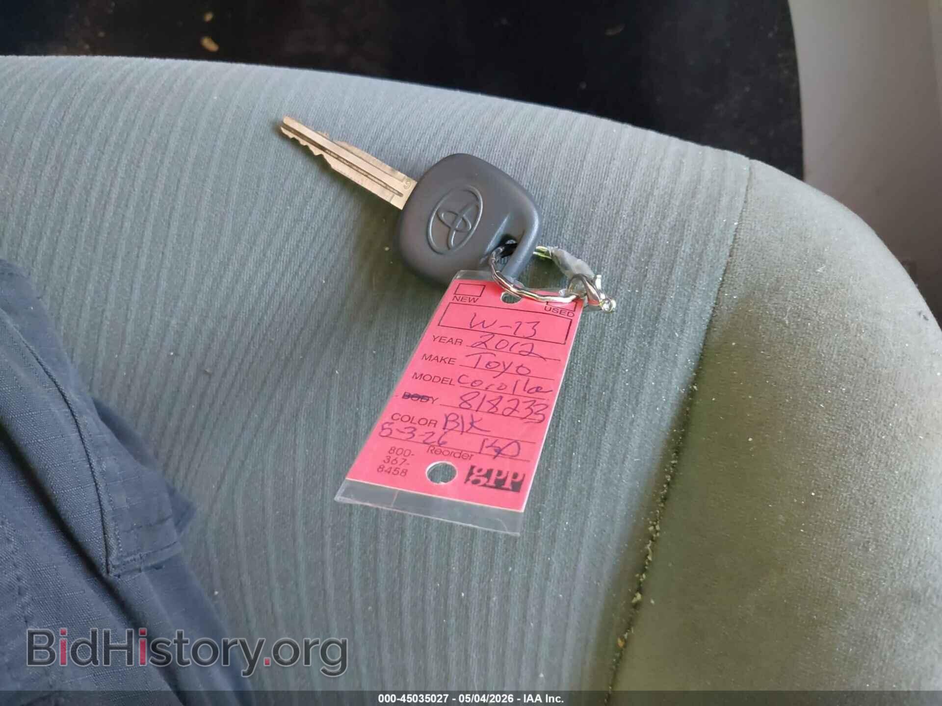 2012 TOYOTA COROLLA - VIN: 2T1BU4EE9CC818233 - Фото 11
