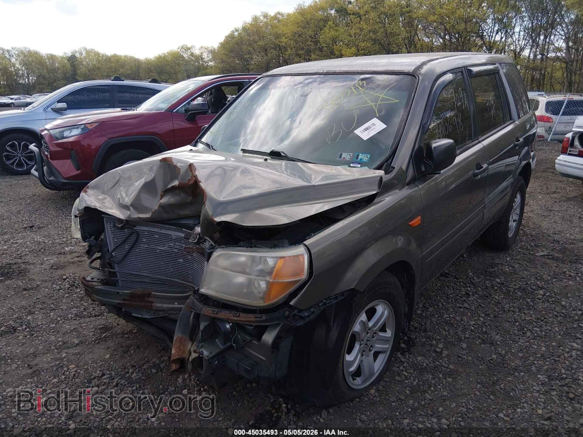 2007 HONDA PILOT - VIN: 2HKYF181X7H504475 - Фото 2