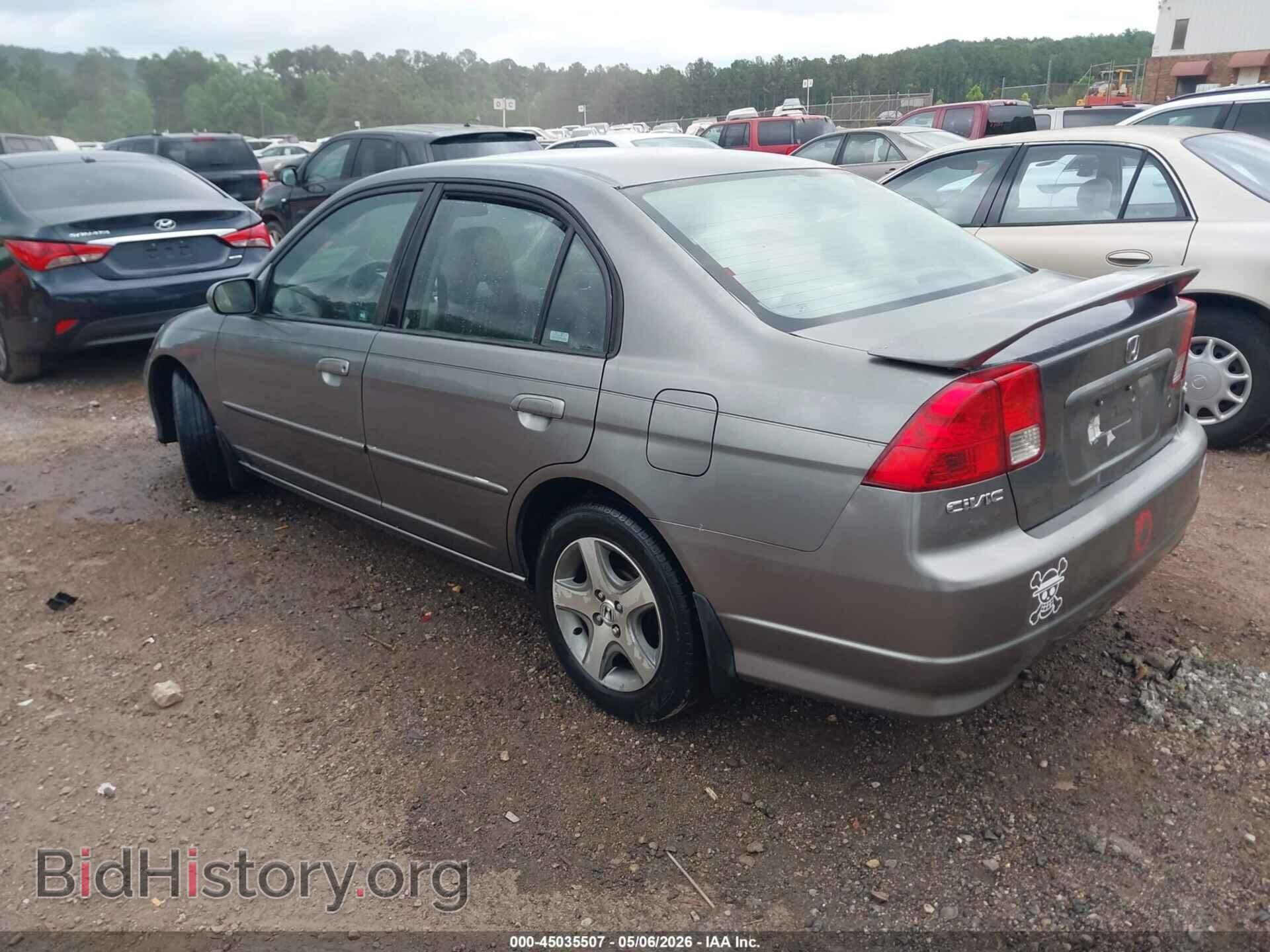 2005 HONDA CIVIC - VIN: 2HGES26855H507232 - Фото 3