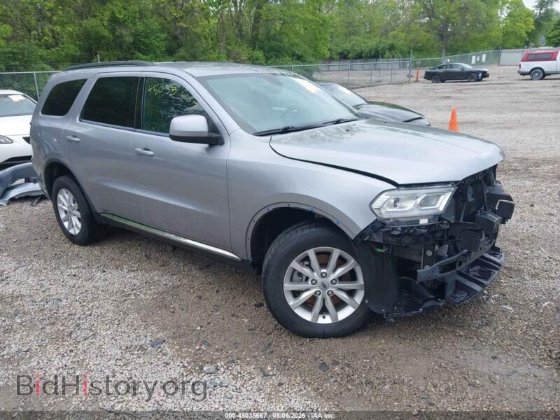 2021 Dodge DURANGO SXT Plus AWD (VIN 1C4RDJAG6MC664126) — фото 1 из 17, IAAI, повреждение: передняя часть