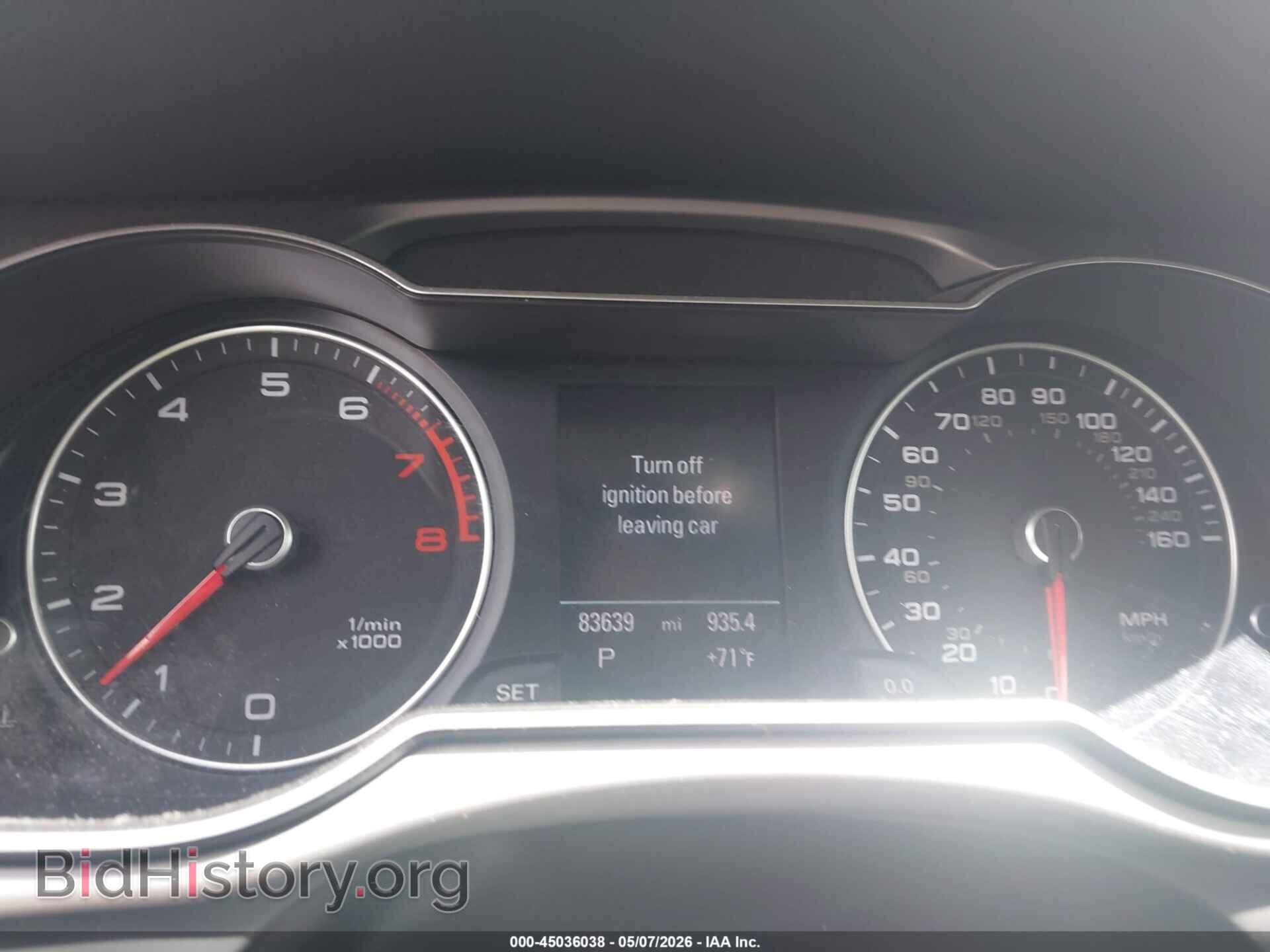 2013 AUDI A4 - VIN: WAUFFAFL0DN025471 - Фото 7