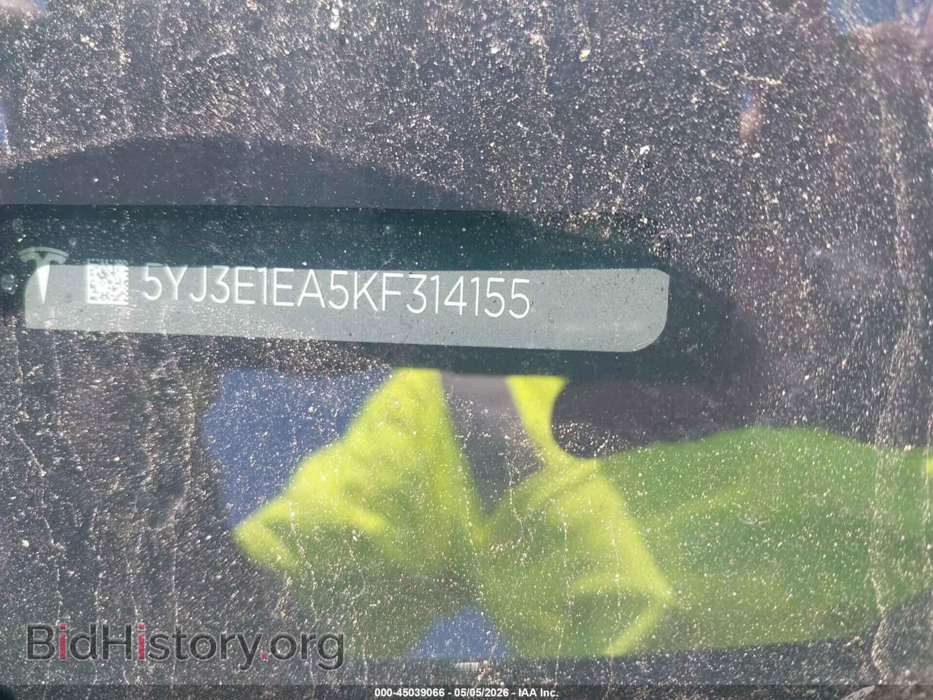 2019 TESLA MODEL 3 - VIN: 5YJ3E1EA5KF314155 - Фото 9