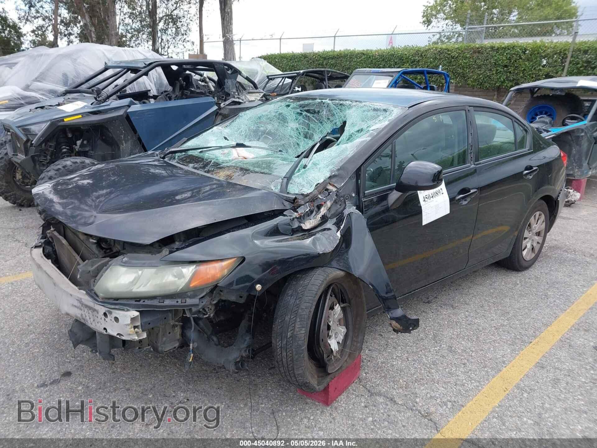 2012 HONDA CIVIC - VIN: 2HGFB2F51CH313028 - Фото 2