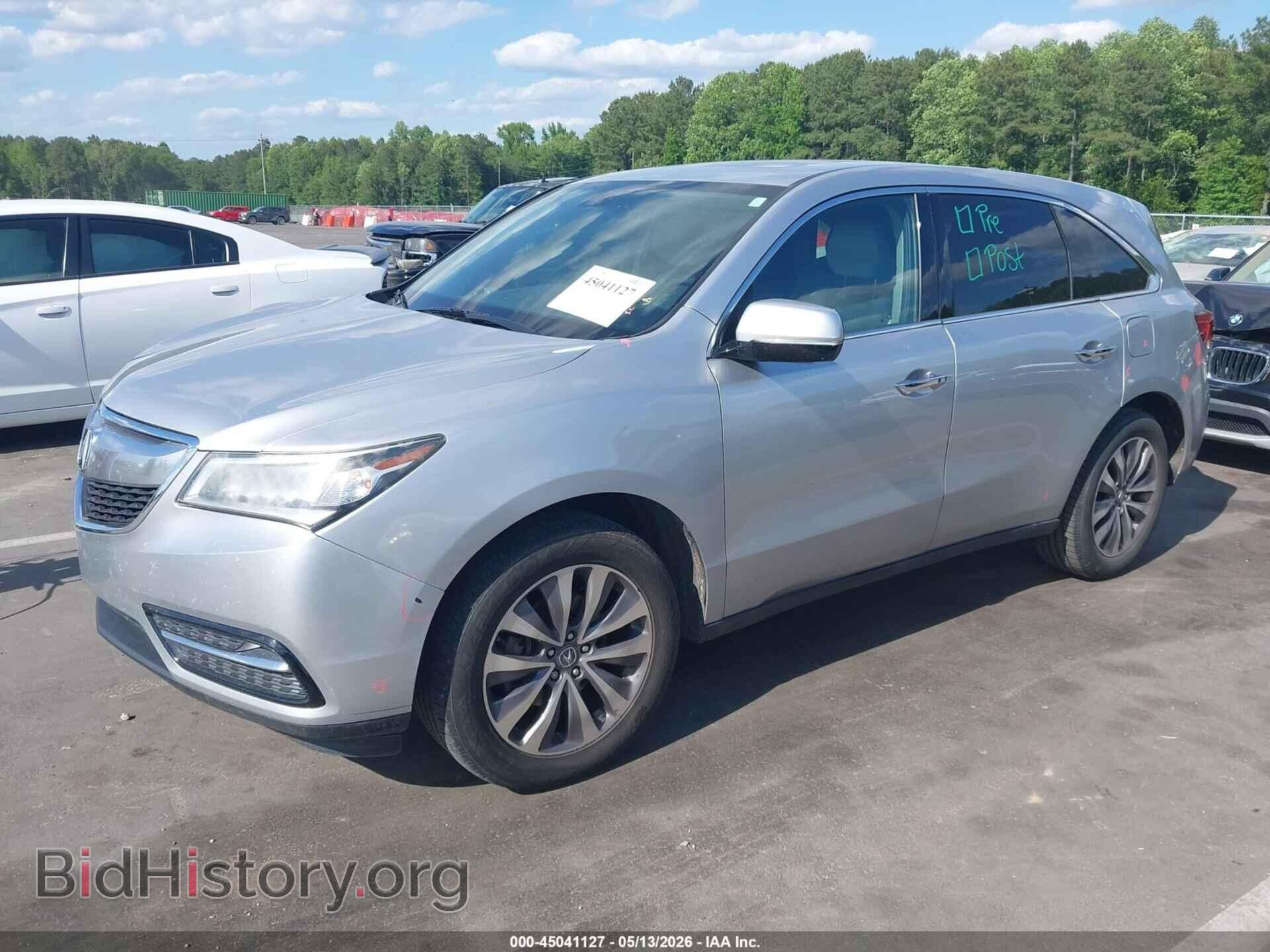 2014 ACURA MDX - VIN: 5FRYD3H47EB011603 - Фото 2