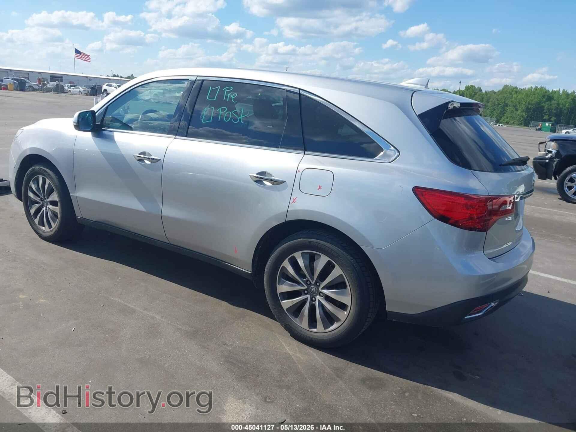 2014 ACURA MDX - VIN: 5FRYD3H47EB011603 - Фото 3