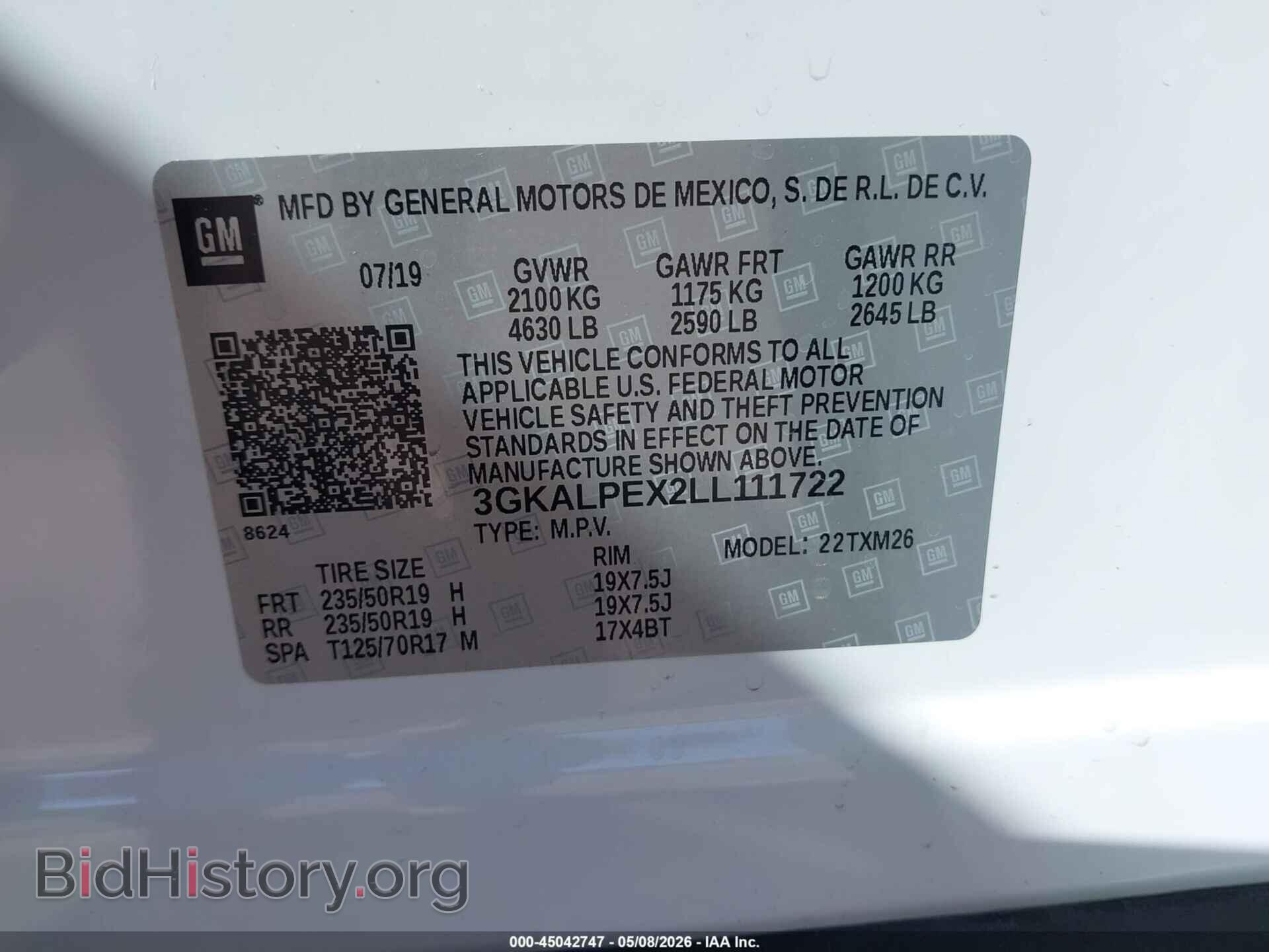 2020 GMC TERRAIN - VIN: 3GKALPEX2LL111722 - Фото 9
