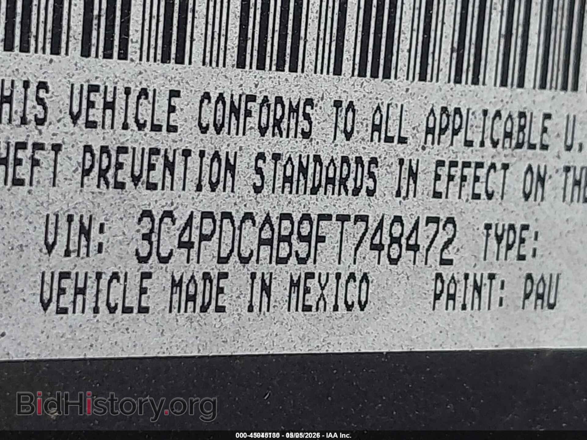 2015 DODGE JOURNEY - VIN: 3C4PDCAB9FT748472 - Фото 9